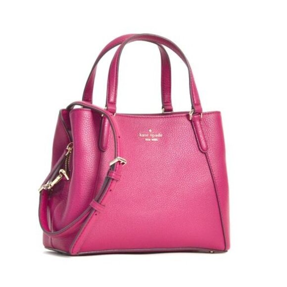 Euc Kate Spade NY Jackson Redwood Three Compartment Shoulder Bag Satchel - Picture 1 of 12